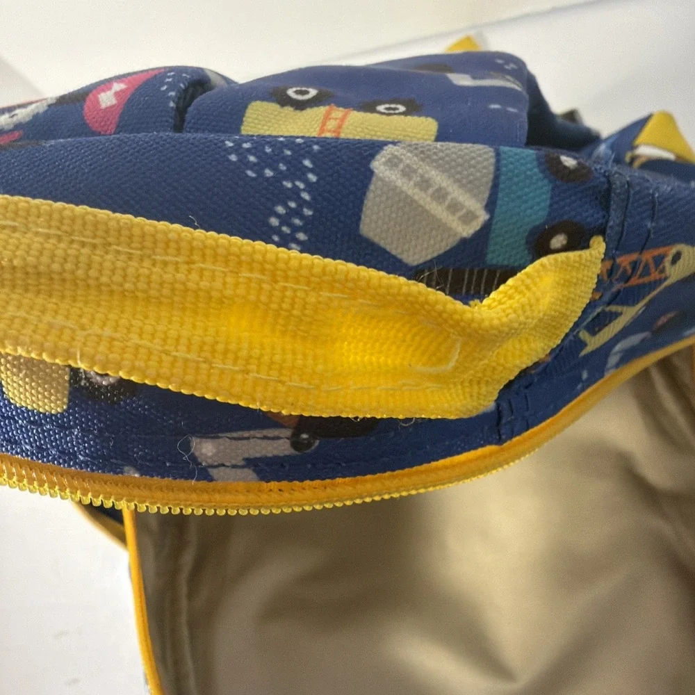 Kids Backpack Construction Trucks Design 12